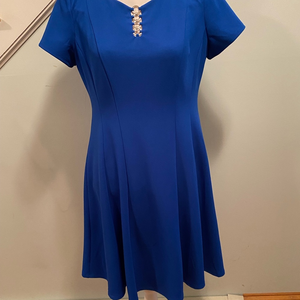 Alyx Royal Blue Dress with Embellished Neckline NWT